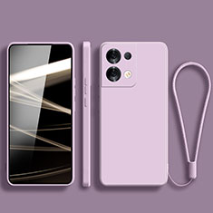 Funda Silicona Ultrafina Goma 360 Grados Carcasa YK5 para Xiaomi Redmi Note 13 5G Purpura Claro