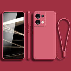 Funda Silicona Ultrafina Goma 360 Grados Carcasa YK5 para Xiaomi Redmi Note 13 5G Rosa Roja