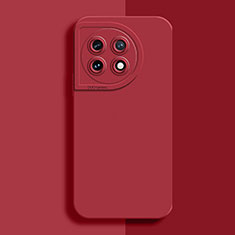 Funda Silicona Ultrafina Goma 360 Grados Carcasa YK6 para OnePlus 11R 5G Rojo