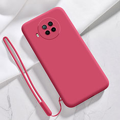 Funda Silicona Ultrafina Goma 360 Grados Carcasa YK6 para Xiaomi Mi 10i 5G Rojo