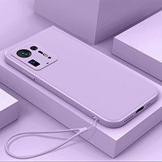Funda Silicona Ultrafina Goma 360 Grados Carcasa YK6 para Xiaomi Mi Mix 4 5G Purpura Claro