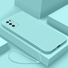 Funda Silicona Ultrafina Goma 360 Grados Carcasa YK6 para Xiaomi Redmi Note 10 5G Cian