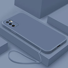 Funda Silicona Ultrafina Goma 360 Grados Carcasa YK6 para Xiaomi Redmi Note 10 5G Gris Lavanda
