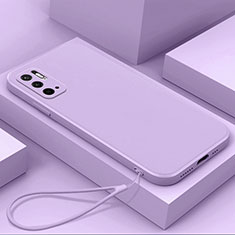 Funda Silicona Ultrafina Goma 360 Grados Carcasa YK6 para Xiaomi Redmi Note 10 5G Morado
