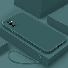 Funda Silicona Ultrafina Goma 360 Grados Carcasa YK6 para Xiaomi Redmi Note 10 5G Verde