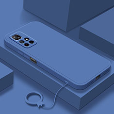 Funda Silicona Ultrafina Goma 360 Grados Carcasa YK6 para Xiaomi Redmi Note 11S 5G Azul