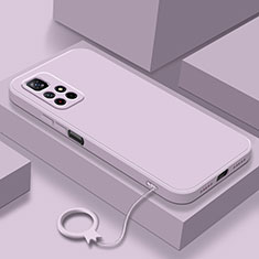 Funda Silicona Ultrafina Goma 360 Grados Carcasa YK6 para Xiaomi Redmi Note 11S 5G Purpura Claro
