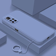 Funda Silicona Ultrafina Goma 360 Grados Carcasa YK6 para Xiaomi Redmi Note 11T 5G Gris Lavanda
