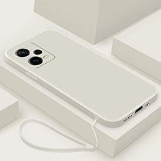 Funda Silicona Ultrafina Goma 360 Grados Carcasa YK6 para Xiaomi Redmi Note 12 Pro+ Plus 5G Blanco