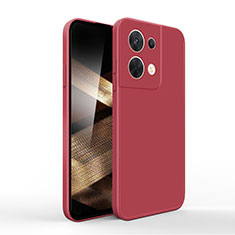 Funda Silicona Ultrafina Goma 360 Grados Carcasa YK6 para Xiaomi Redmi Note 13 5G Rojo