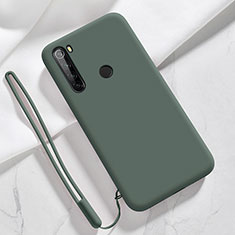 Funda Silicona Ultrafina Goma 360 Grados Carcasa YK6 para Xiaomi Redmi Note 8 (2021) Verde Noche