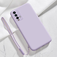 Funda Silicona Ultrafina Goma 360 Grados Carcasa YK6 para Xiaomi Redmi Note 9 4G Purpura Claro