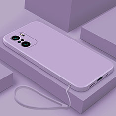 Funda Silicona Ultrafina Goma 360 Grados Carcasa YK7 para Xiaomi Mi 11i 5G Purpura Claro