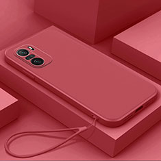 Funda Silicona Ultrafina Goma 360 Grados Carcasa YK7 para Xiaomi Mi 11i 5G Rojo