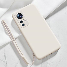 Funda Silicona Ultrafina Goma 360 Grados Carcasa YK8 para Xiaomi Mi 12T 5G Blanco