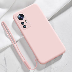 Funda Silicona Ultrafina Goma 360 Grados Carcasa YK8 para Xiaomi Mi 12T Pro 5G Rosa