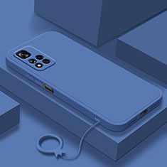 Funda Silicona Ultrafina Goma 360 Grados Carcasa YK8 para Xiaomi Redmi Note 11 Pro+ Plus 5G Azul