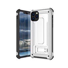 Funda Silicona Ultrafina Goma 360 Grados Carcasa Z01 para Apple iPhone 11 Pro Max Blanco