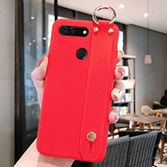 Funda Silicona Ultrafina Goma Carcasa C01 para Huawei Honor View 20 Rojo