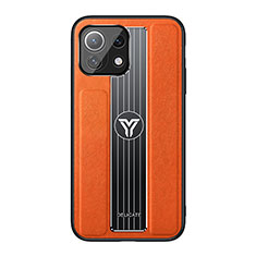 Funda Silicona Ultrafina Goma Carcasa C02 para Xiaomi Mi 11 Lite 4G Naranja
