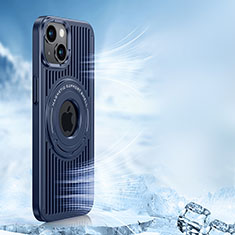 Funda Silicona Ultrafina Goma Carcasa con Mag-Safe Magnetic AC1 para Apple iPhone 14 Plus Azul