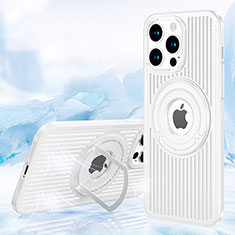 Funda Silicona Ultrafina Goma Carcasa con Mag-Safe Magnetic AC1 para Apple iPhone 15 Pro Blanco
