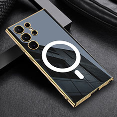 Funda Silicona Ultrafina Goma Carcasa con Mag-Safe Magnetic AC1 para Samsung Galaxy S21 Ultra 5G Negro