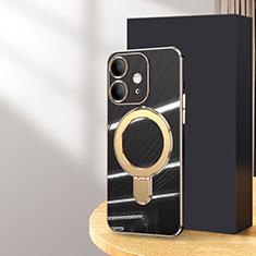 Funda Silicona Ultrafina Goma Carcasa con Mag-Safe Magnetic C01 para Apple iPhone 12 Negro