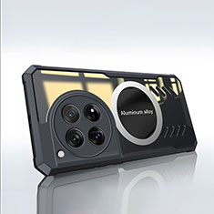 Funda Silicona Ultrafina Goma Carcasa con Mag-Safe Magnetic P01 para OnePlus Ace 3 5G Negro