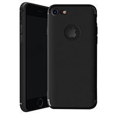 Funda Silicona Ultrafina Goma Carcasa H01 para Apple iPhone 7 Negro