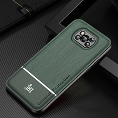 Funda Silicona Ultrafina Goma Carcasa JM1 para Xiaomi Poco X3 NFC Verde