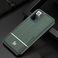 Funda Silicona Ultrafina Goma Carcasa JM1 para Xiaomi Redmi Note 10 Pro 4G Verde