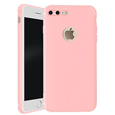 Funda Silicona Ultrafina Goma Carcasa S01 para Apple iPhone 8 Plus Rosa