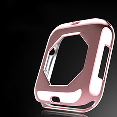 Funda Silicona Ultrafina Goma Carcasa S01 para Apple iWatch 4 40mm Oro Rosa