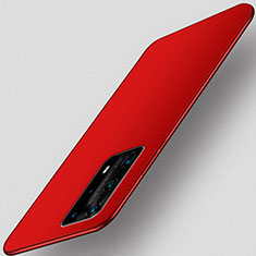 Funda Silicona Ultrafina Goma Carcasa S01 para Huawei P40 Pro+ Plus Rojo