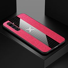Funda Silicona Ultrafina Goma Carcasa S01 para Realme X50 Pro 5G Rosa Roja
