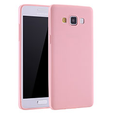 Funda Silicona Ultrafina Goma Carcasa S01 para Samsung Galaxy A7 SM-A700 Rosa