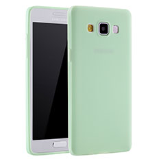 Funda Silicona Ultrafina Goma Carcasa S01 para Samsung Galaxy A7 SM-A700 Verde