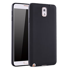 Funda Silicona Ultrafina Goma Carcasa S01 para Samsung Galaxy Note 3 N9000 Negro