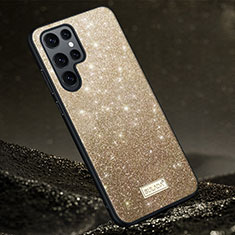 Funda Silicona Ultrafina Goma Carcasa S01 para Samsung Galaxy S22 Ultra 5G Oro