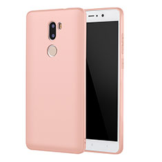 Funda Silicona Ultrafina Goma Carcasa S01 para Xiaomi Mi 5S Plus Oro Rosa