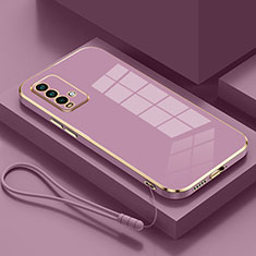 Funda Silicona Ultrafina Goma Carcasa S01 para Xiaomi Redmi 9T 4G Morado