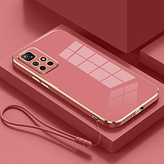 Funda Silicona Ultrafina Goma Carcasa S01 para Xiaomi Redmi Note 11 5G Rojo