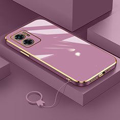 Funda Silicona Ultrafina Goma Carcasa S01 para Xiaomi Redmi Note 11E 5G Morado