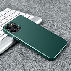 Funda Silicona Ultrafina Goma Carcasa S02 para Apple iPhone 12 Pro Verde Noche