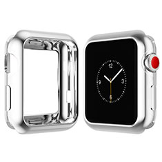 Funda Silicona Ultrafina Goma Carcasa S02 para Apple iWatch 4 44mm Plata