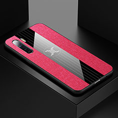 Funda Silicona Ultrafina Goma Carcasa S02 para Oppo A91 Rosa Roja