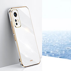 Funda Silicona Ultrafina Goma Carcasa S02 para Xiaomi Mi 12 Pro 5G Blanco