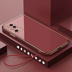 Funda Silicona Ultrafina Goma Carcasa S02 para Xiaomi Mi 13 Lite 5G Rojo