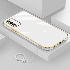Funda Silicona Ultrafina Goma Carcasa S02 para Xiaomi Redmi Note 9 4G Blanco